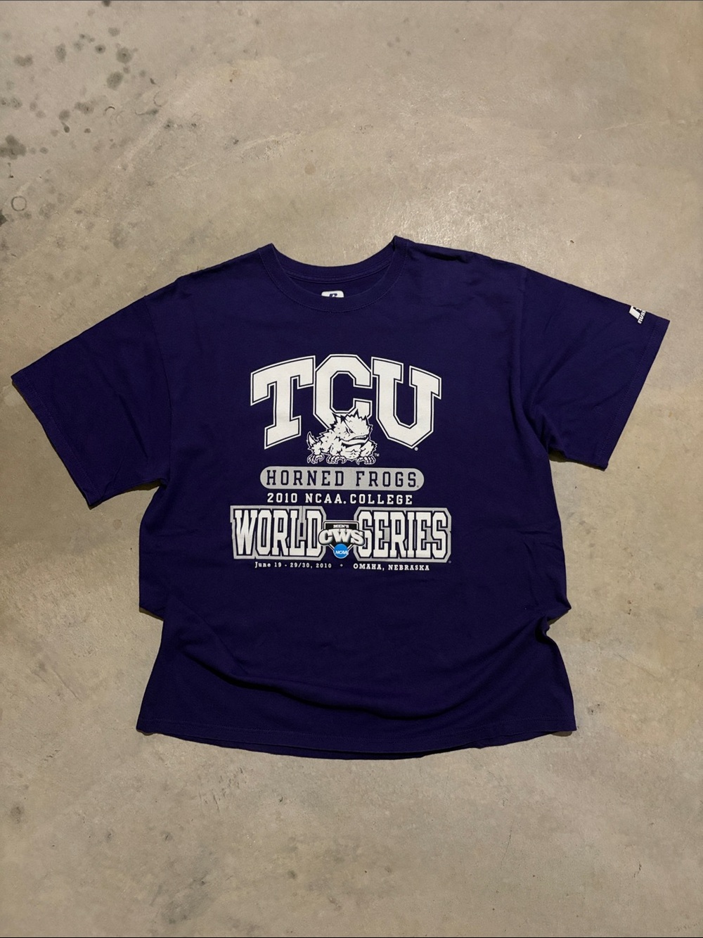 TCU Horned Frogs Baseball College World Series Short Sleeve Shirt